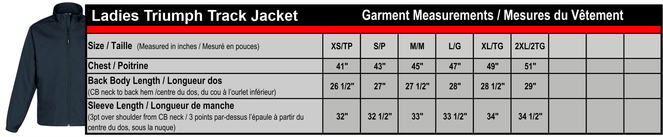 Ladies Triumph track Jacket