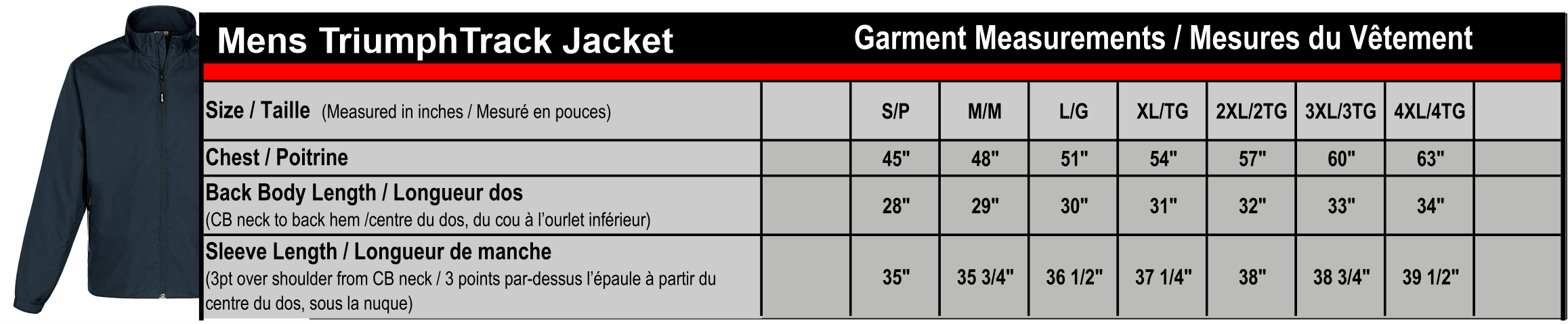 Mens Triumph track Jacket